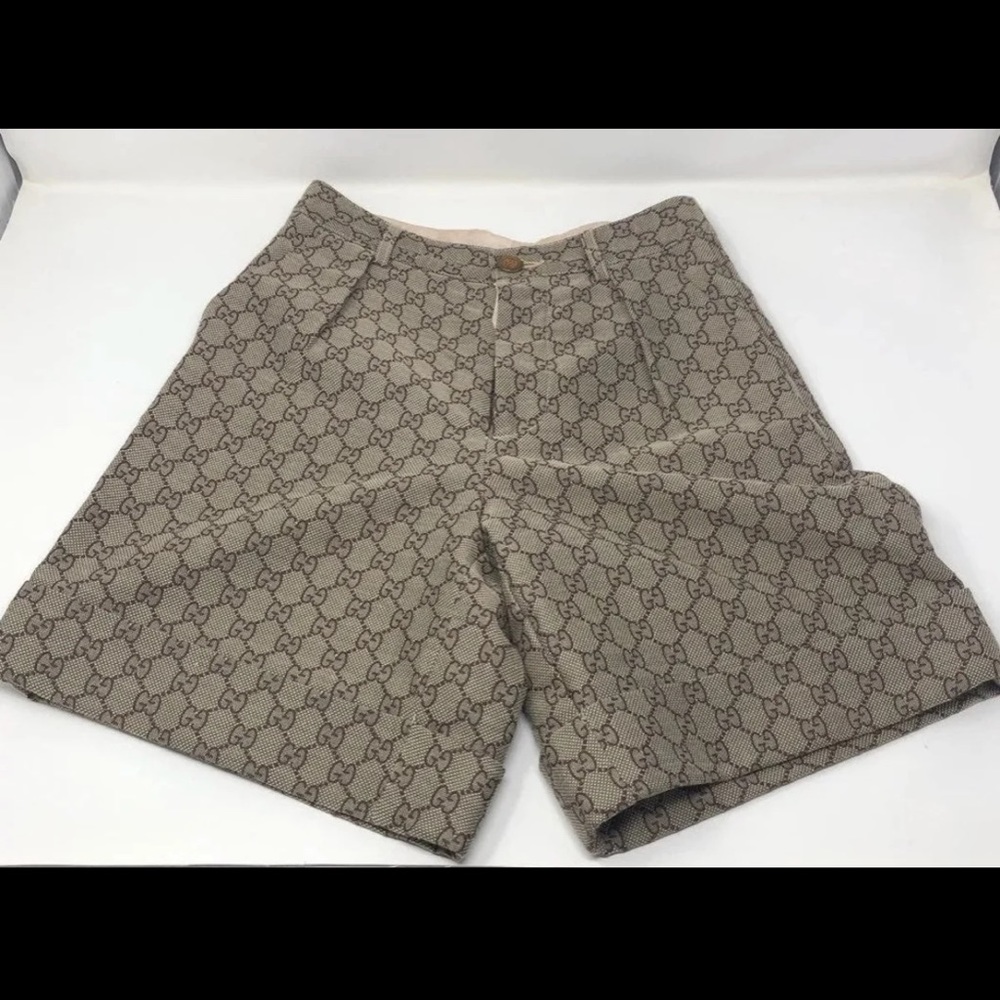 Authentic Gucci Monogram Shorts- size small